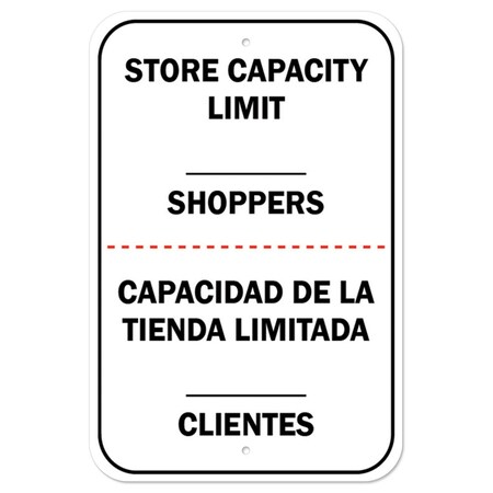 Signmission 12 in Height, Aluminum, 12" x 18", A-1218-25439 A-1218-25439